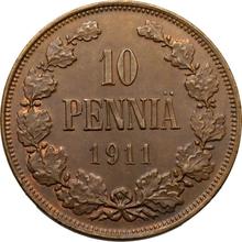 10 Penniä 1911   