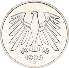 5 марок 1986 D  