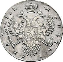 1 rublo 1732    "Corsé es paralelo al círculo."