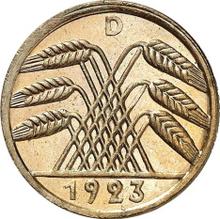 5 Rentenpfennigs 1923 D  