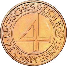 4 рейхспфеннига 1932 A  