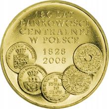 2 злотых 2009 MW  ET "180 лет центральному банку Польши"