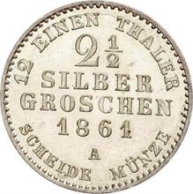 2-1/2 Silber Groschen 1861 A  