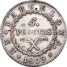 5 Pesetas 1809   