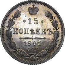 15 Kopeken 1901 СПБ ФЗ 