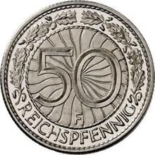 50 Reichspfennigs 1928 F  
