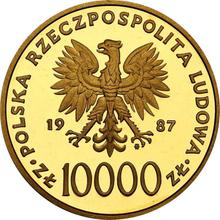10000 złotych 1987 MW  SW "Jan Paweł II"