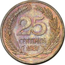 25 Centimos 1937    (Probe)