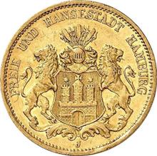 20 марок 1879 J   "Гамбург"