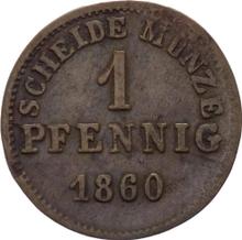 1 пфенниг 1860   