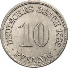 10 Pfennig 1888 D  