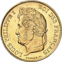 40 francos 1834 A  