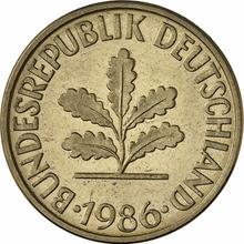 10 Pfennige 1986 F  