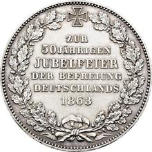 Thaler 1863    "50th Anniversary of the Liberation Wars"