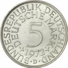 5 марок 1972 D  