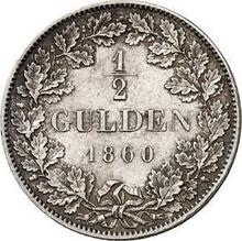 1/2 guldena 1860   