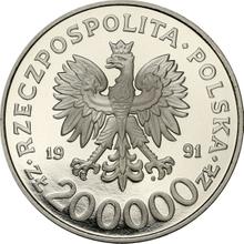 200000 Zlotych 1991 MW  ET "Verfassung" (Probe)