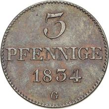 3 Pfennige 1834  G 