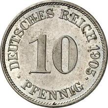 10 Pfennig 1905 J  