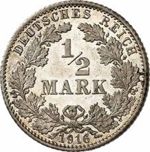 1/2 Mark 1916 D  