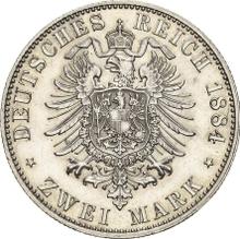 2 марки 1884 A   "Пруссия"