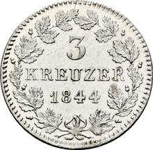 3 kreuzers 1844   