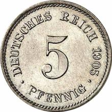 5 Pfennig 1905 E  