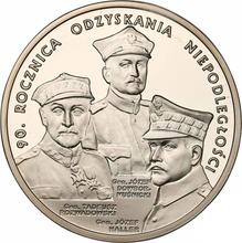 20 złotych 2008 MW  EO "90 Rocznica odzyskania niepodległości"