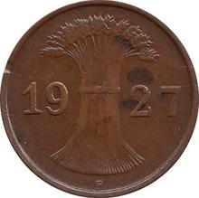 1 рейхспфенниг 1927 F  