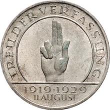 3 Reichsmarks 1929 A   "Constitución"