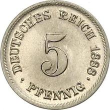 5 Pfennig 1888 F  