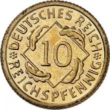 10 рейхспфеннигов 1933 G  