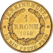 1 krone 1858  B 