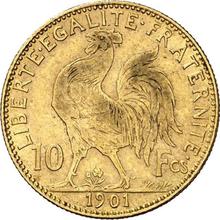 10 francos 1901   