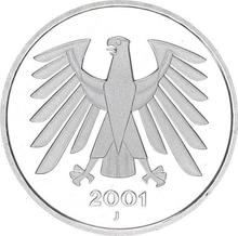 5 марок 2001 J  