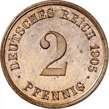 2 Pfennig 1905 E  