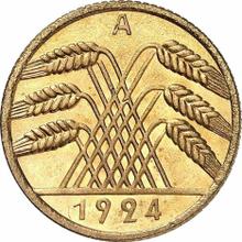 10 Rentenpfennigs 1924 A  