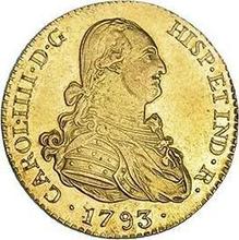 2 escudo 1793 M M 