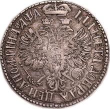 Poltina (1/2 Rubel) ҂АΨА (1701)    "Kleiner Kopf"