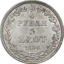 3/4 rubla - 5 złotych 1836 MW  
