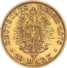10 marcos 1878 C   "Prusia"