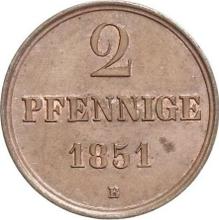 2 Pfennig 1851  B 