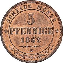 5 fenigów 1862  B 