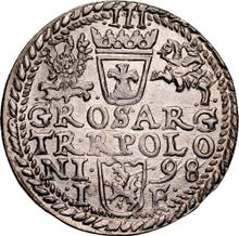 Trojak (3 groszy) 1598  IF  "Casa de moneda de Olkusz"