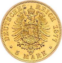 5 Mark 1877 B   "Prussia"