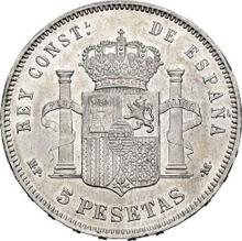 5 pesetas 1889  MPM 