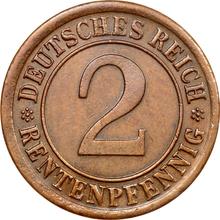 2 Rentenpfennigs 1924 J  