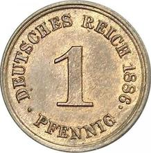 1 Pfennig 1886 E  