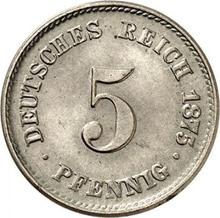 5 Pfennige 1875 E  