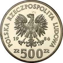 500 złotych 1986 MW  SW "Władysław I Łokietek"